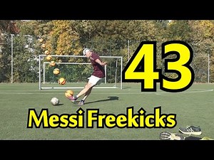 How to shoot like Messi How to curve a soccer ball Free kick training #messi #goals #skills #soccer
