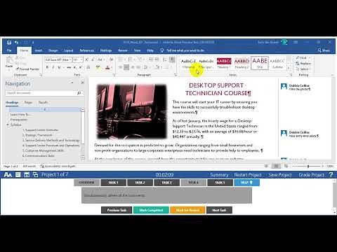 MOS Word 365/2019 (MO -100) - Exam 2 - Project 1 (100%) - GMetrix