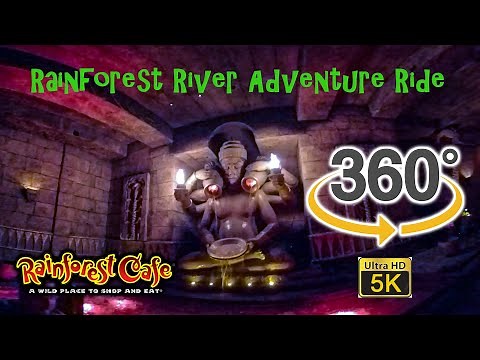 2020 VR 360 5K Rainforest River Adventure Ride On Ride Ultra HD POV Rain Forest Cafe Galveston, TX