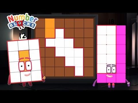NUMBERBLOCKS : MATCH SHAPE OF NUMBERS | MAKE GROUP OF NUMBER 3 | TREASURE GAME CARTOON