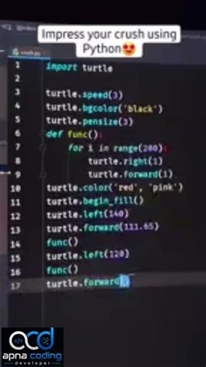 Python Trick to Impress Your Crush 💻❤️😍 #phython #coding
