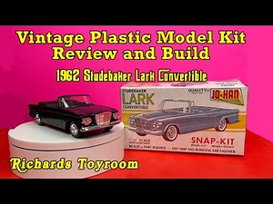 Vintage Plastic Model Kit Review and Build (Promo Style) 1962 Studebaker HD 1080p