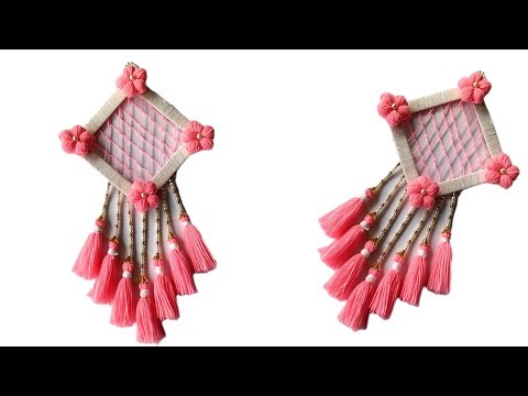 Diy Woolen Wall Hanging/Wall decor ideas/woolen craft easy 
