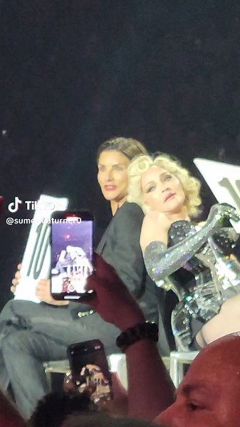 madonna and ingrid ❤️ #vogue #live #madonna #miami #celebrationtour