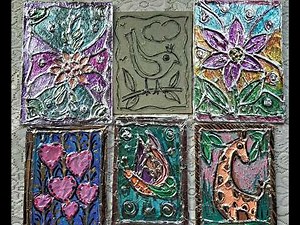 Stunning Aluminum Foil Art for Beginners/ Beautiful DIY Texture Art Using Foil & Paint /