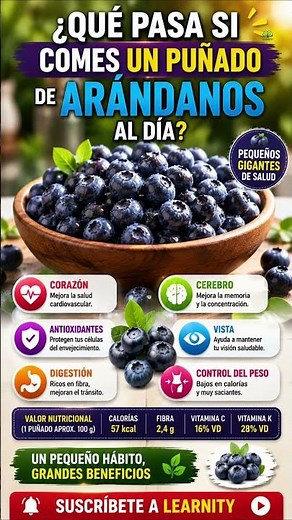 QUÉ PASA SI COMES UN PUÑADO DE ARÁNDANOS AL DÍA? ¡Tu cuerpo lo nota!