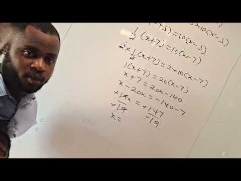 Linear equation involving fractions