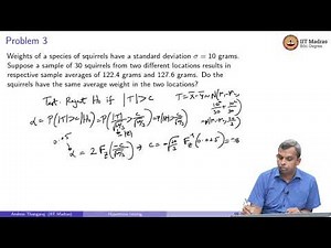 Lecture 12.7 - Hypothesis testing: Problems on two-sample test