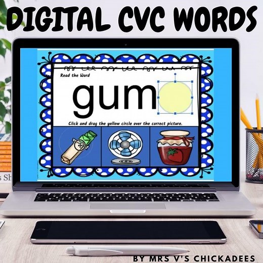CVC Word Activity for Google Slides