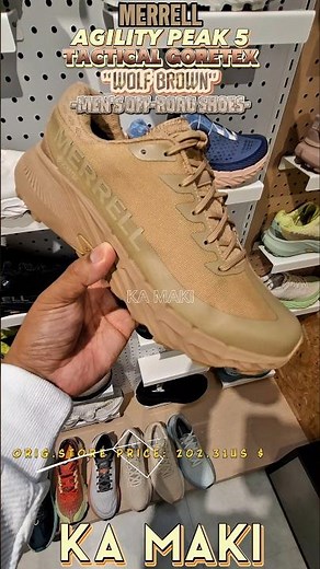 MERRELL AGILITY PEAK 5 TACTICAL GORETEX "WOLF BROWN" -MEN'S OFF-ROAD SHOES-