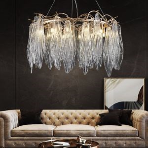 [Hot Item] Modern LED Chandelier for Living Dining Room Creative Glass Farmhouse Light (WH-CY-211)