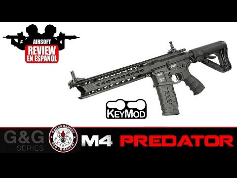 M4 PREDATOR: G&G GC16 M4 Predator Airsoft Review en Español HD ( Test Shot )