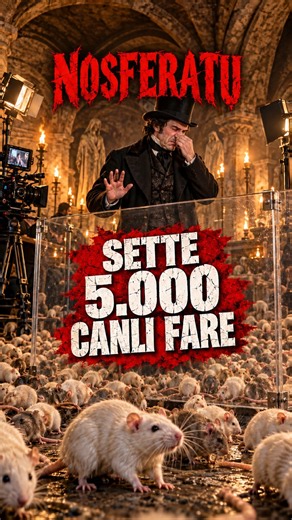 Nosferatu'daki 5.000 Fare Gerçekmiş 🐀😳 #shorts #nosferatu #rats #behindthescenes #scary #horror