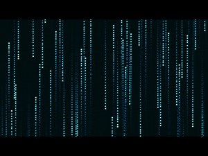 Falling Blue Pixels Vol. 2 - 1 Hour Matrix Effect TV Screensaver and Live Wallpaper 4K