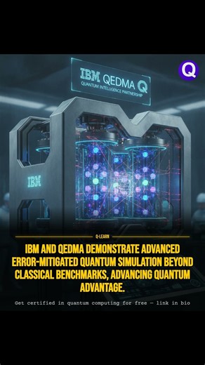 IBM and Qedma Demonstrate Advanced Error-Mitigated Quantum Simulation Beyond Classical Benc… #Shorts