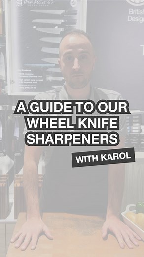 53K views · 47 reactions | Do you know how to use a wheel sharpener to keep your kitchen knives sharp? Our Swindon store manager, Karol shows you how! Time to sharpen your kitchen knives? Shop sharpeners now: https://bit.ly/3WyxozZ | ProCook | Facebook