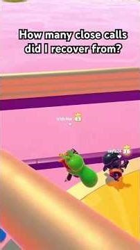 How Many Times Did I Almost Lose?! | Fall Guys Shorts #fallguysshorts #fallguys #fallguysmoments