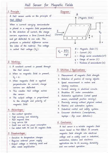 Hall Sensor Principle and Applications |Magnetic Field Sensor #mscphysics #crazyphysics #exam #short
