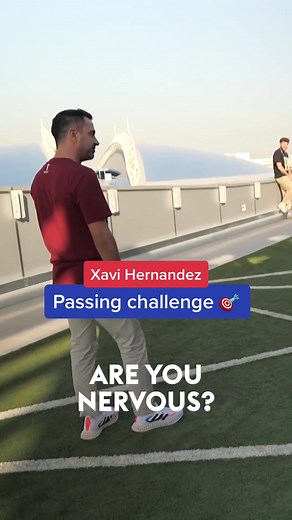 Xavi Hernandez Passing Challenge with Kyle Walker in Qatar
