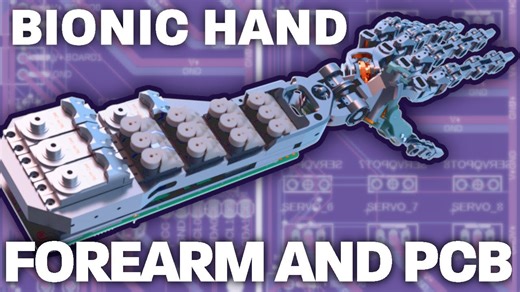 Building a biomimetic bionic hand forearm and PCB testing
