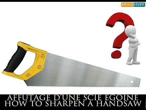 Entretien outillage : comment affûter une scie égoine manuelle denture double universelle