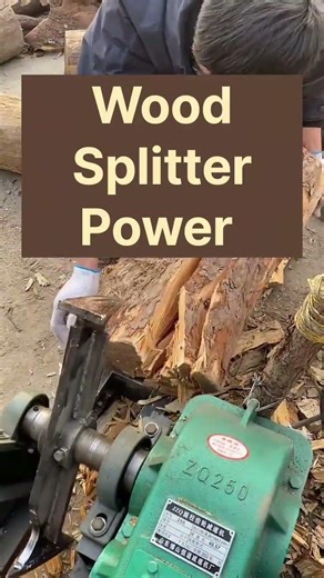 #WoodSplitter A motor-powered wood splitter is an excellent tool:::
