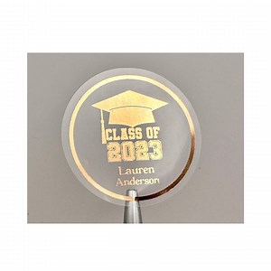 Personalized Metallic Foil Graduation Stickers Custom Celebration Stickers - Etsy