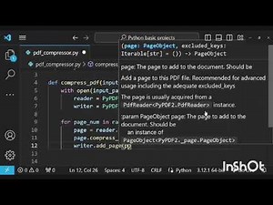 pdf compressor using PyPDF2 in python