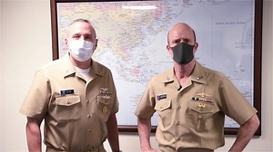 Commander, U.S. 7th Fleet Vice Adm. Bill Merz and U.S. 7th Fleet Command Master Chief congratulate U.S. 7th Fleet's newest Chief Petty Officers and thank them for their hardwork and dedication to the U.S. Navy. | U.S. 7th Fleet