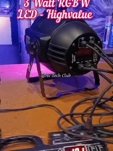 Professional RGBW 3 Watt LED Par Lights for Events