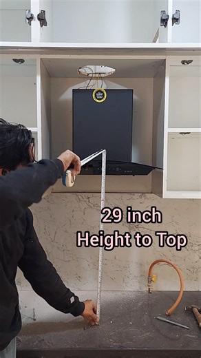 How to Easily Install a Kitchen Chimney: At What Height Should It Be Mounted? #modularkitchen