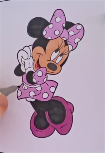 💗💗Minnie Mouse Coloring #minnie #coloring #shorts