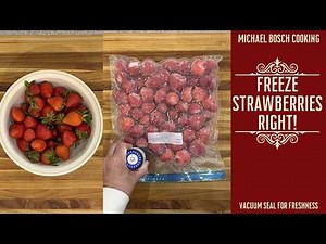 How to Freeze Fresh Strawberries with a Vacuum Sealer | Keep Berries Fresh Longer