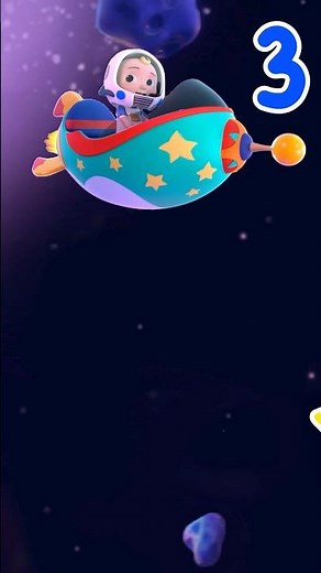 Learn to Count 1-2-3 with Rockets 🚀! Easy Lessons for Toddlers! #cocomelon #shorts