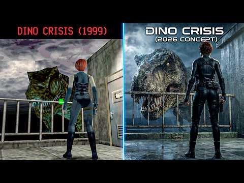 🦖Dino Crisis 1999 vs Modern Remake – Environment Comparison