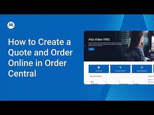 How to Create a Quote and Order Online in Order Central