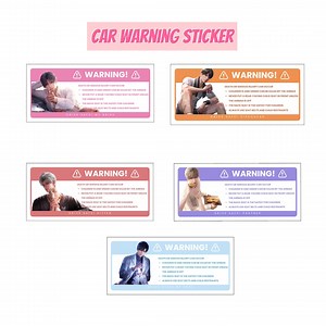 Love & Deepspace Airbag-warning Car Sticker 5.5"x2.5" – Waterproof Anime Vinyl - Etsy