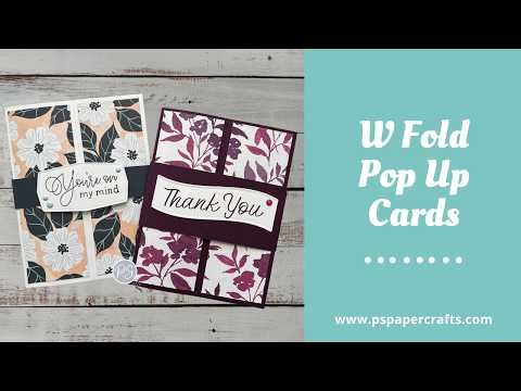 How to make fun W Fold Pop Up Cards
