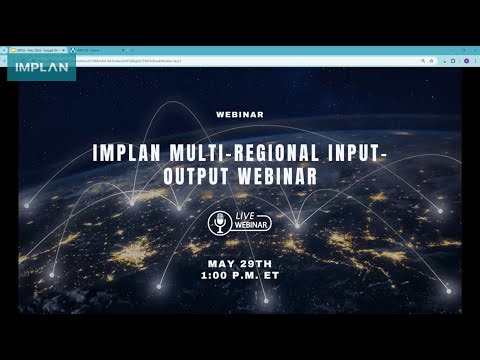 Understanding Multi Regional Input Output MRIO - IMPLAN Webinars