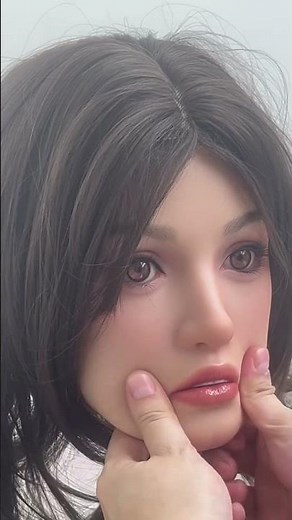 Real doll head review - Cheeks can be pinched😍