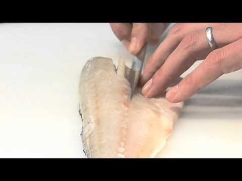 How to pin bone a fish with a knife
