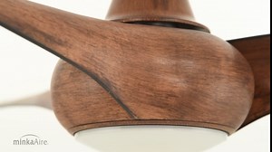 Minka-Aire F845-SL Light Wave 44" Ceiling Fan with LED Light and Remote Control in Silver Finish