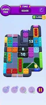 Color Block Jam Level 709 Walkthrough Solution