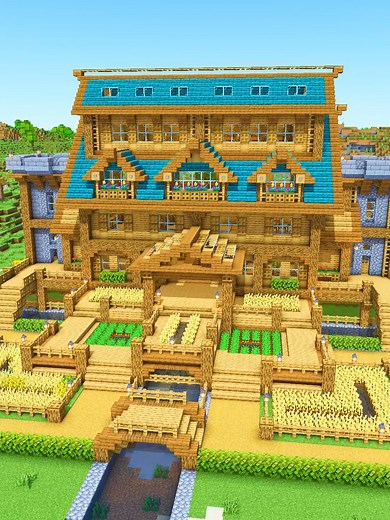 Starter House (50) can be downloaded via the link in my bio (Java, Bedrock & Schematic) #minecraft#charliecustardbuilds