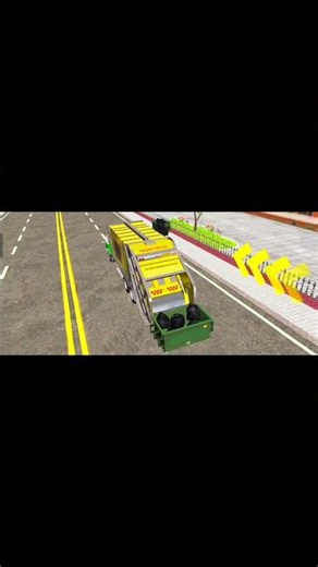 Garbage Truck Simulator 🚛🗑️ | City Cleanup Gameplay #Shorts