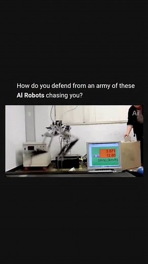 Ai / Artificial Intelligence on Instagram: "Raptor, a velociraptor-inspired robot from KAIST's MSC Lab, is the fastest bipedal robot, reaching 46 km/h on a treadmill. Its two underactuated legs and dynamic tail, powered by advanced robotics and AI, ensure stability and agility, even over obstacles."