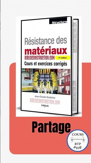 Résistance des matériaux Cours et exercices corrigés pdf Livre BTP