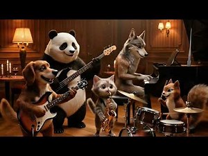 Midnight Jazz Friends — Cozy Animal Jazz Session (3 Hours)