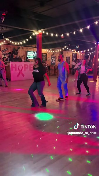 Enjoying My Favorite Line Dance with Friends