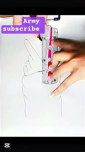 BTS hand drawing #btsarmycreativesisters easy tutorial #ytshorts